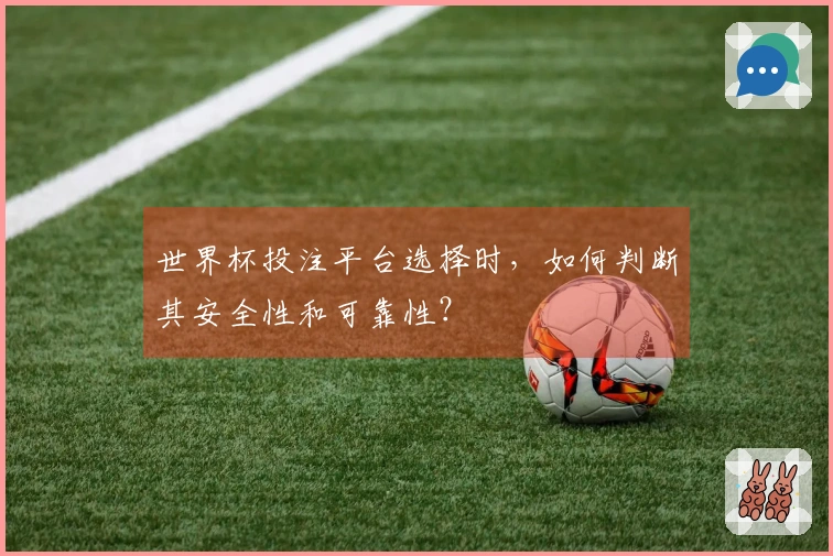 世界杯投注平台选择时，如何判断其安全性和可靠性？