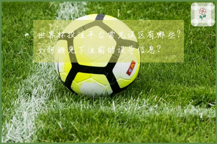 世界杯投注平台常见误区有哪些？如何避免下注前的误导信息？